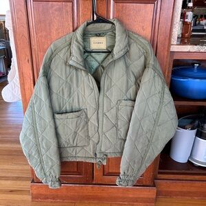 NYC blank Olive Quilted Jacket